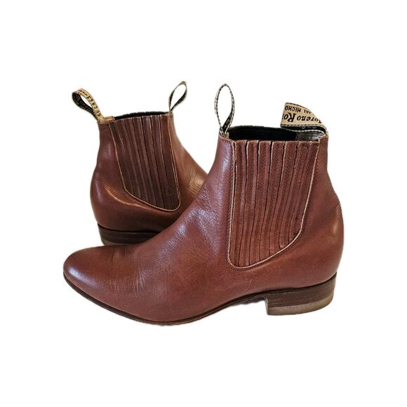 Moreno Romero Leather Ankle Boots | Men\'s Size 9.5
